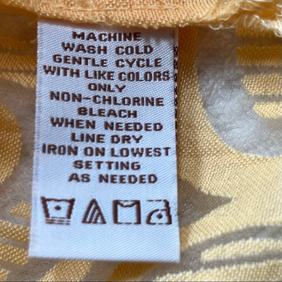 Retro Circles Sheer Button Up Top See Through Coverup by c.l.o.t.h.e.s. - Picture 8 of 11